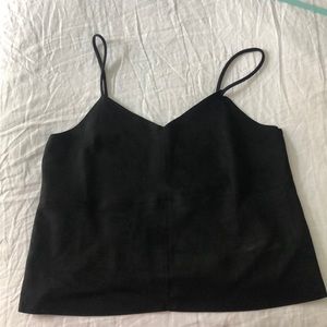 Black suede tank